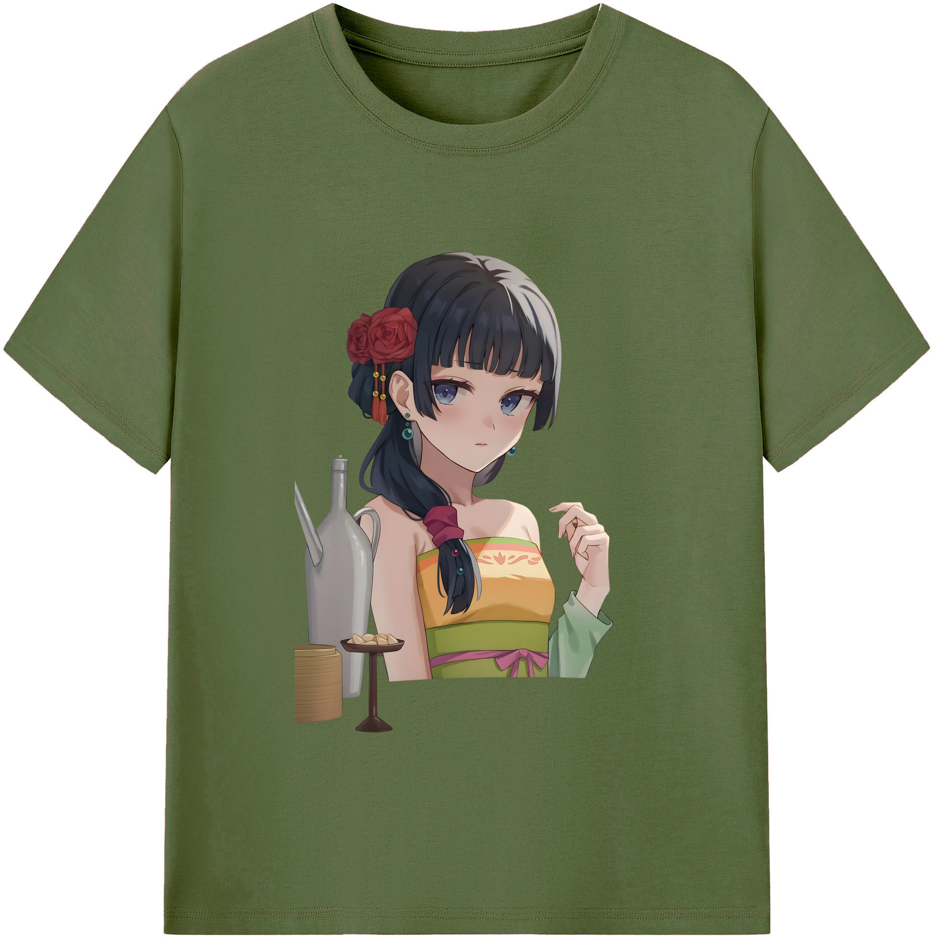 （画像用） 薬屋のひとりごと The Apothecary Diaries 綿100％半袖Tシャツ（フロントプリント）